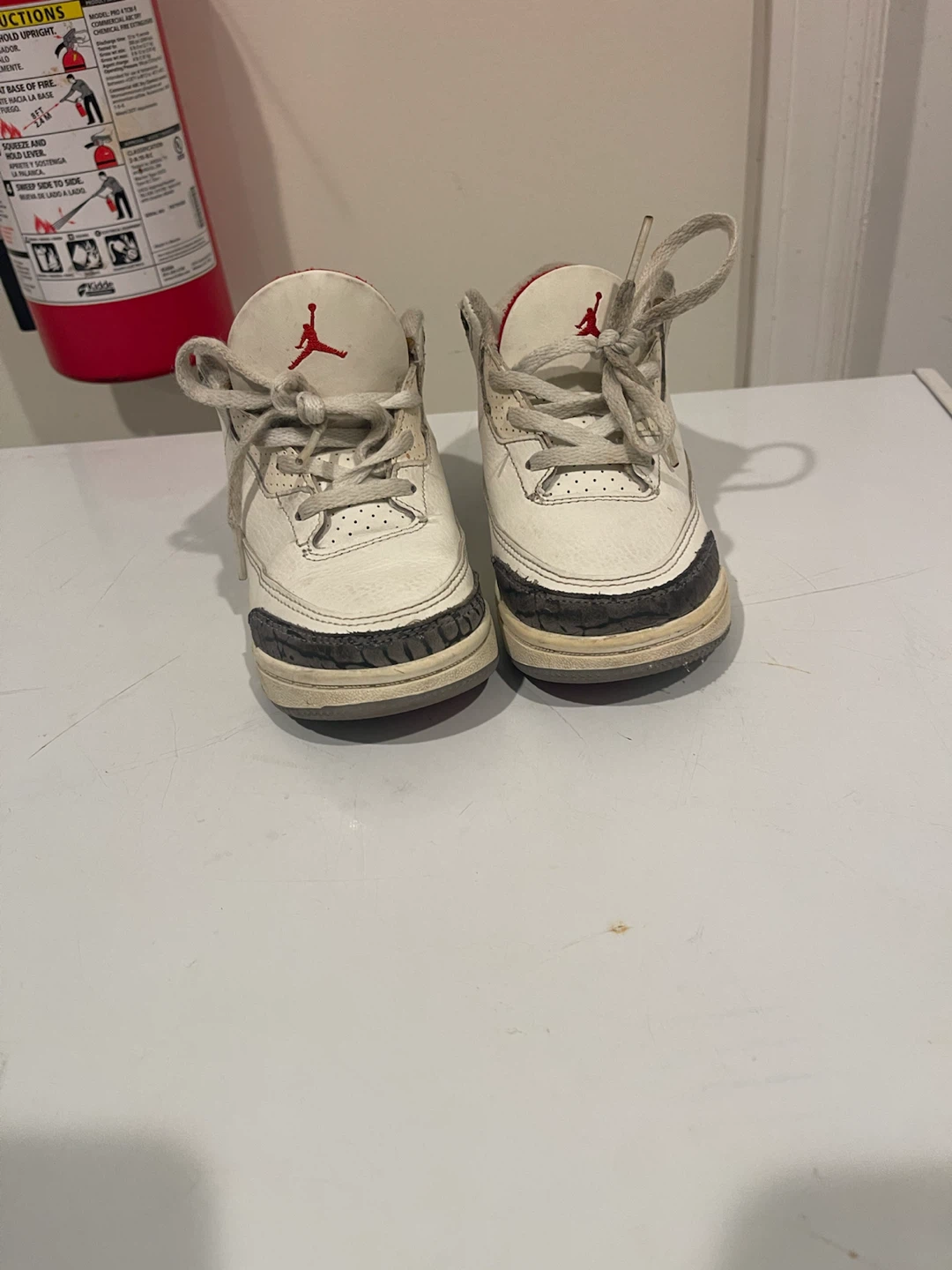 Jordan 3 Retro White Cement Toddler Shoes Size 10C - photo 2