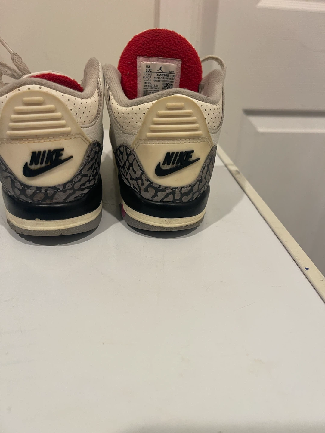 Jordan 3 Retro White Cement Toddler Shoes Size 10C - photo 4