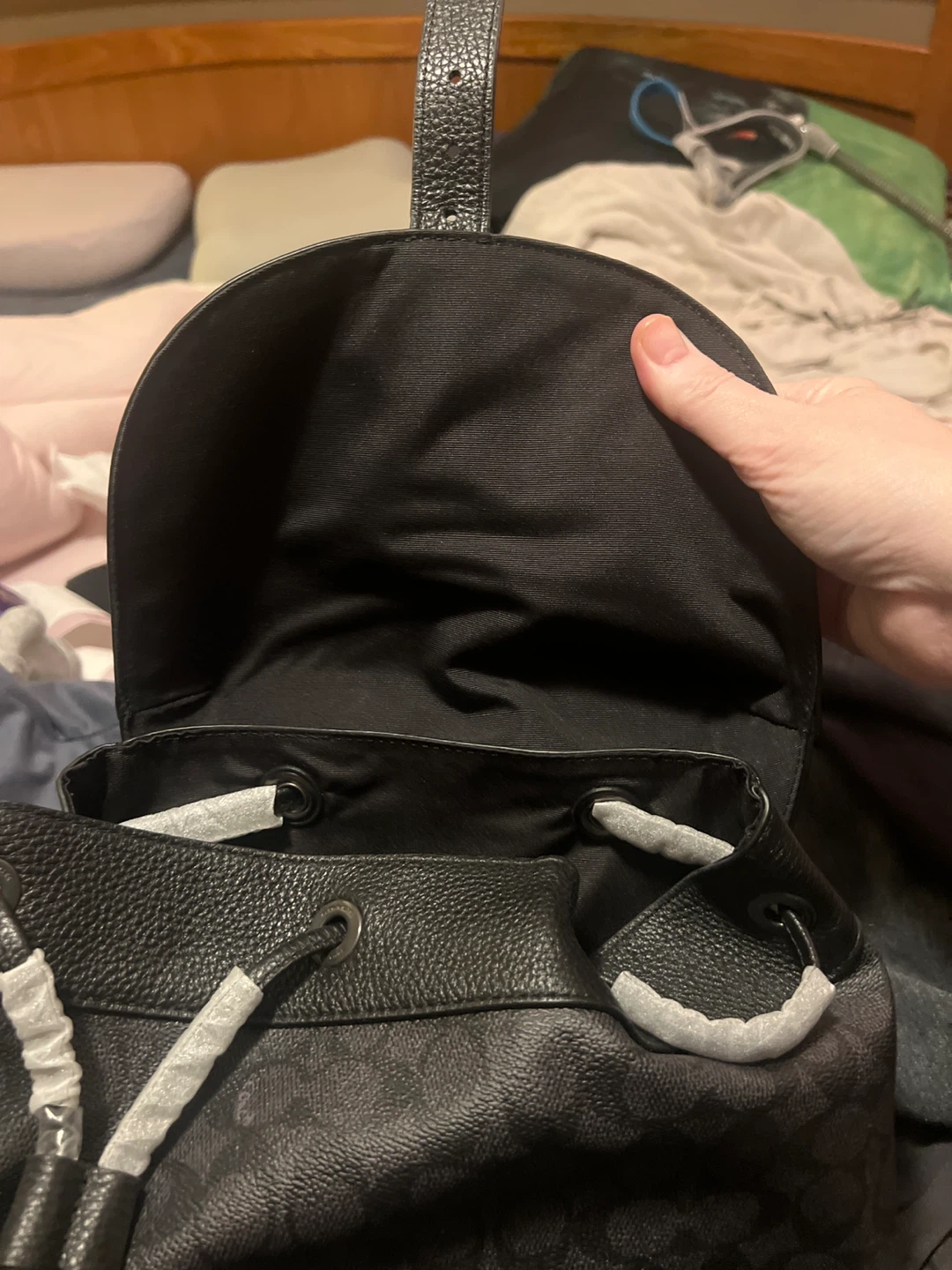 Coach Warner Backpack QB/Charcoal/Black - photo 2