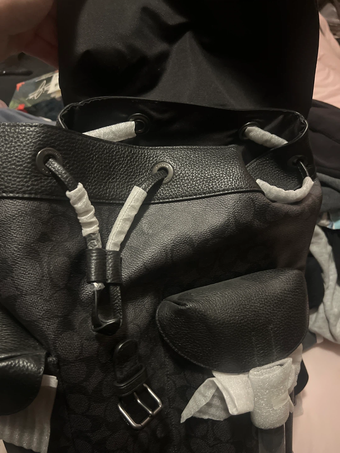 Coach Warner Backpack QB/Charcoal/Black - photo 4