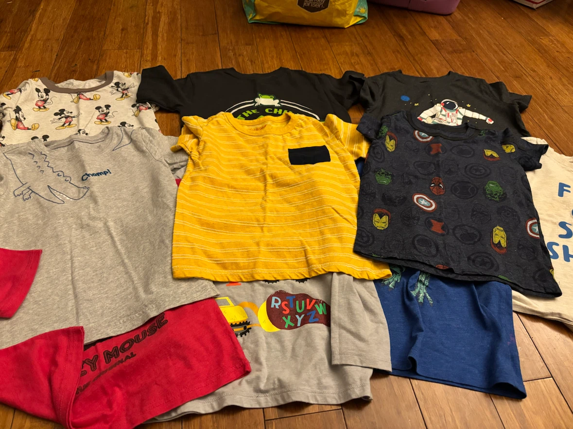 Set of 11 Toddler Boy Graphic T-Shirts - photo 2