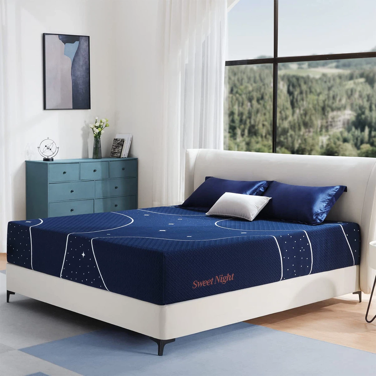 Sweetnight King Mattress, 12 Inch Hybrid