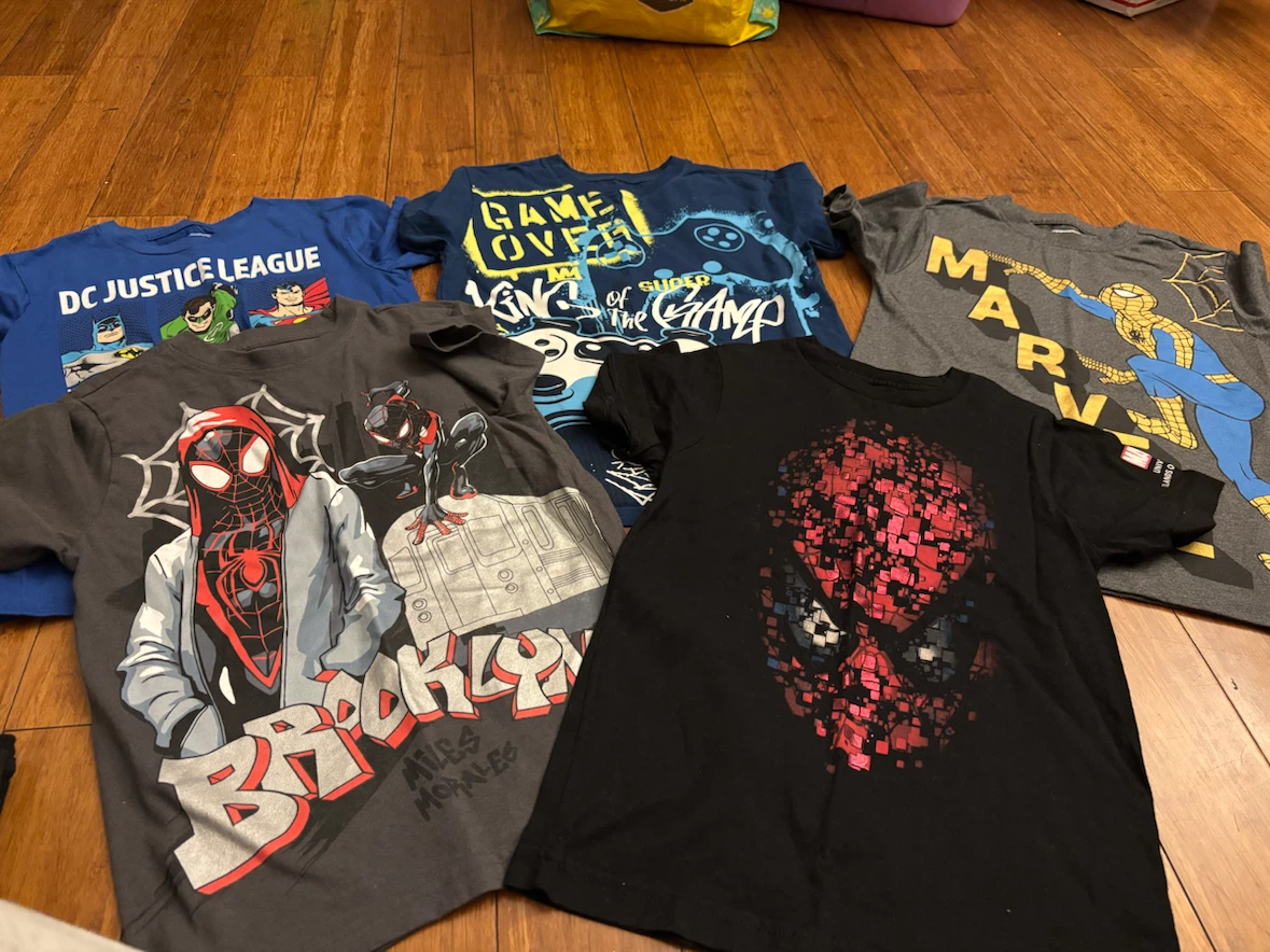 Set of 5 Boys Graphic T-Shirts