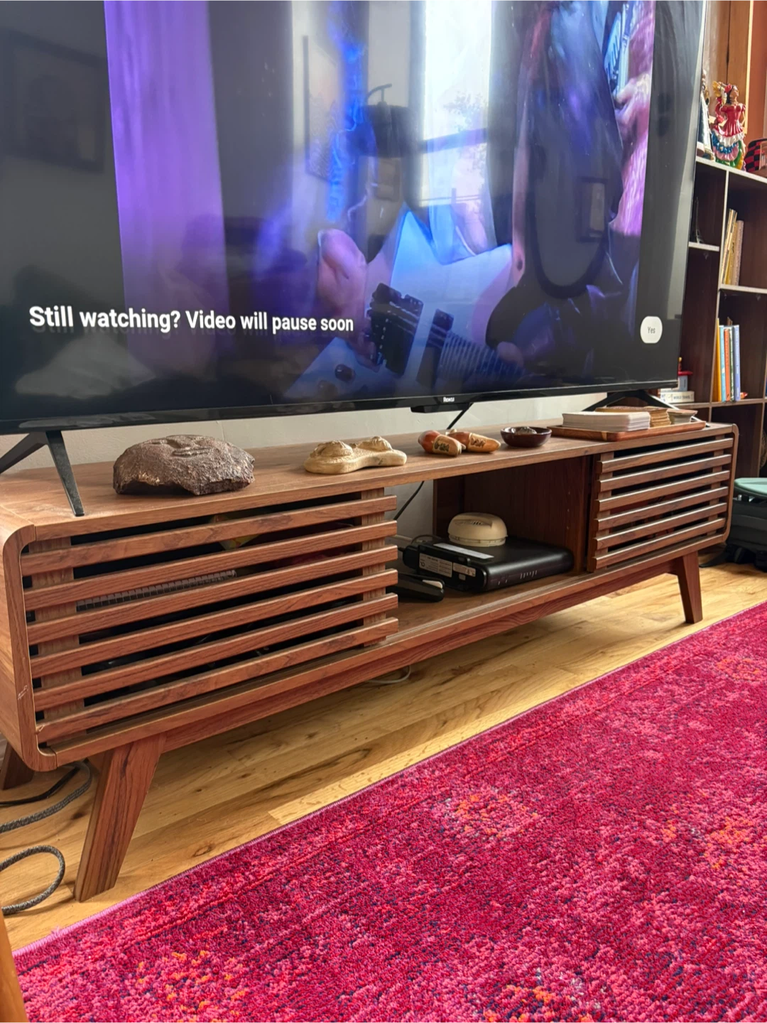 Mid-Century Style Wooden TV Stand