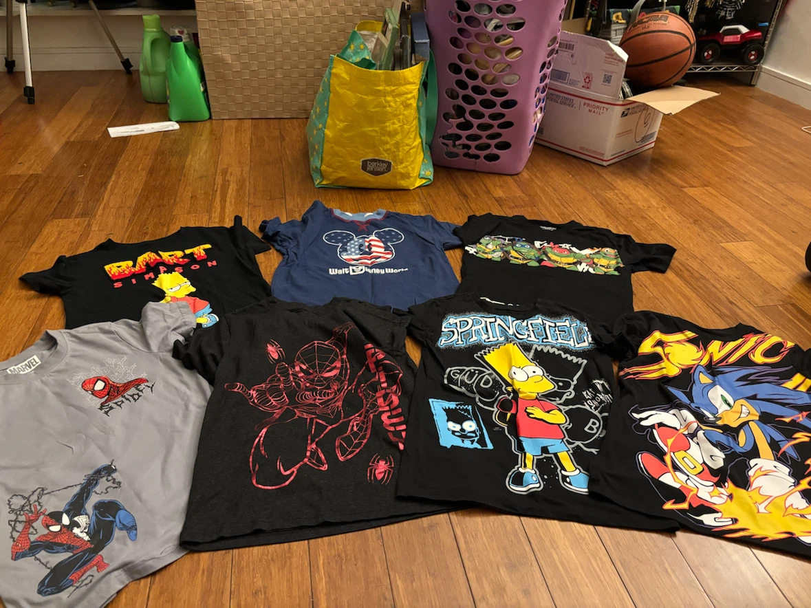 Lot of 10 Boys Character Graphic T-Shirts