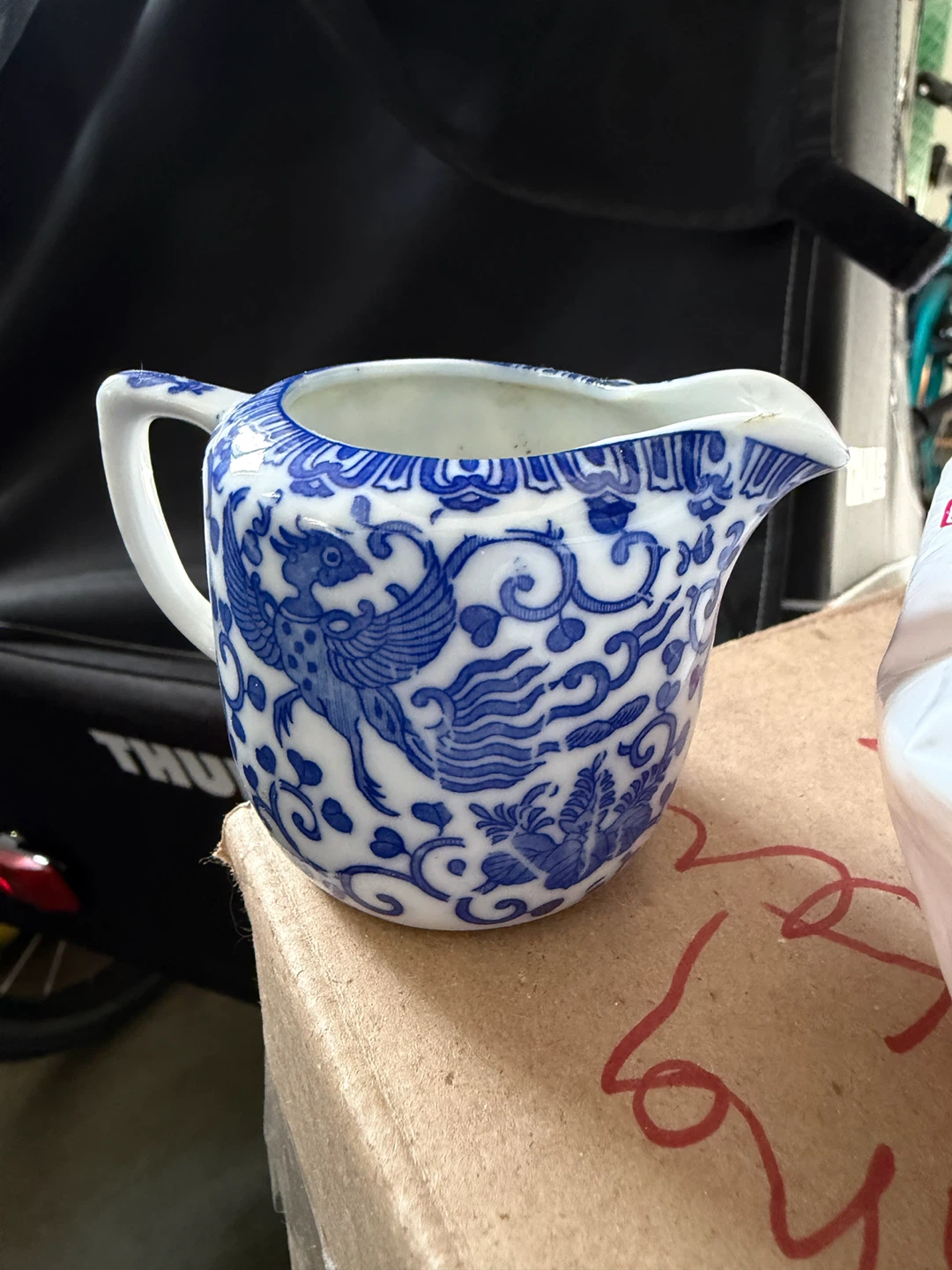 Vintage Japanese Blue and White Porcelain Creamer