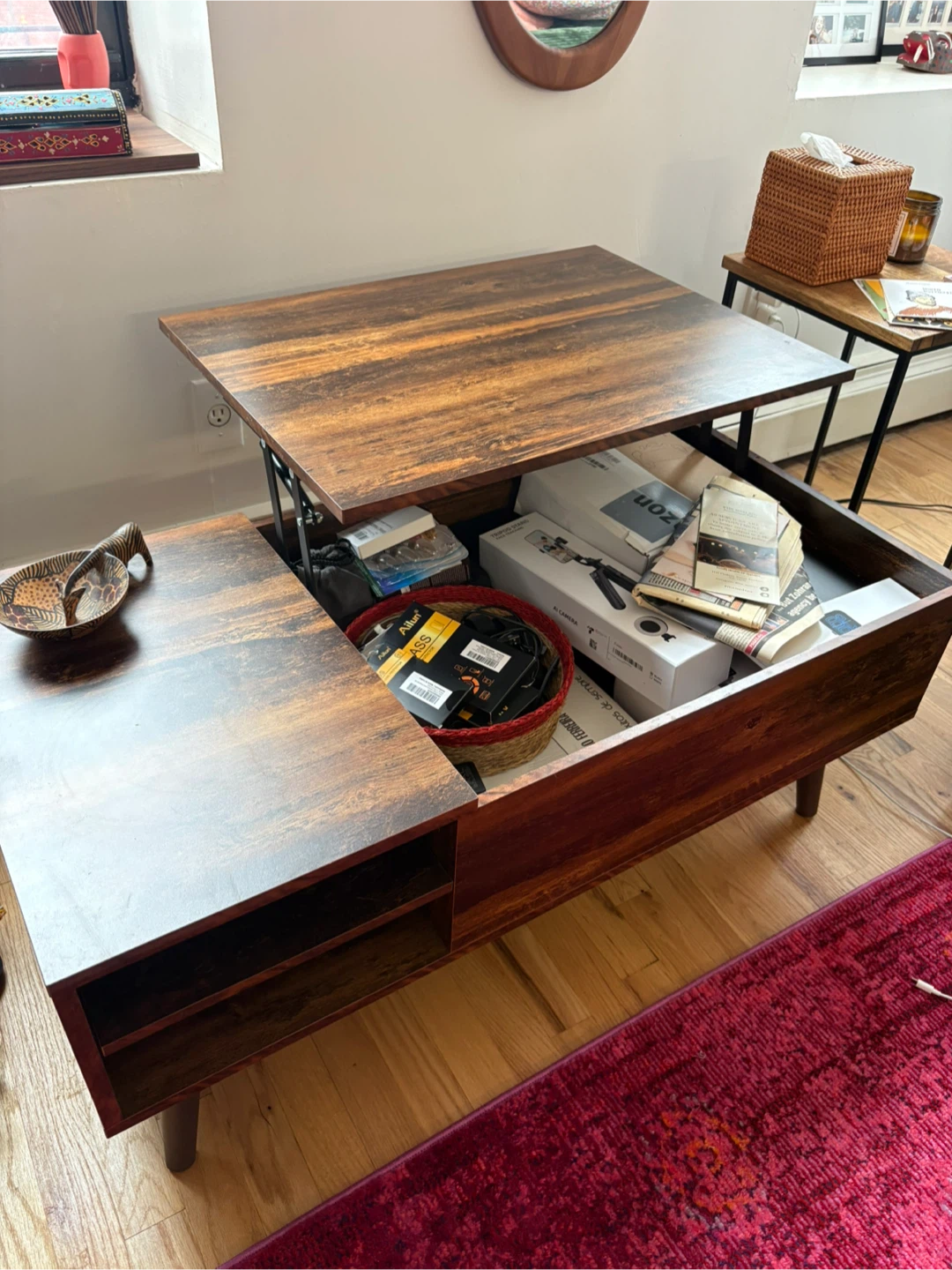 Mid-Century Modern Lift-Top Coffee Table - photo 2