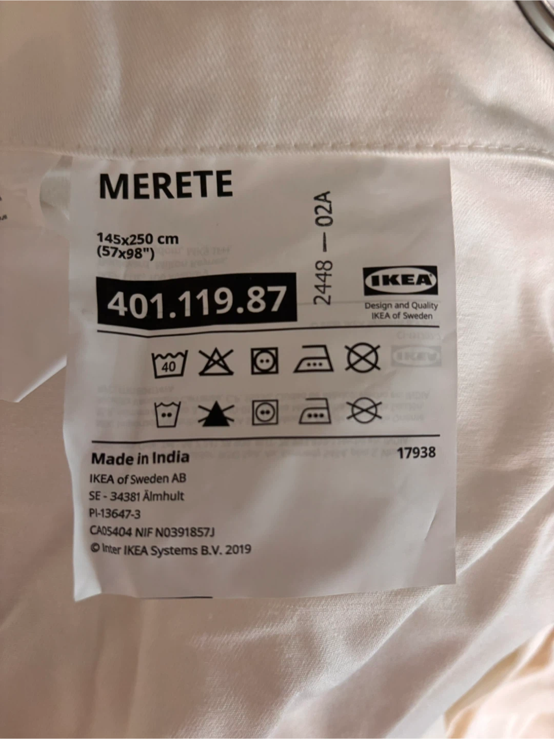 IKEA MERETE Curtains - photo 2