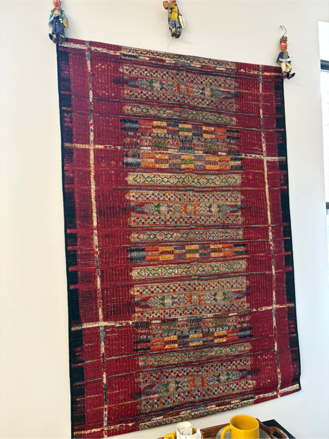 Red Woven Wall Tapestry