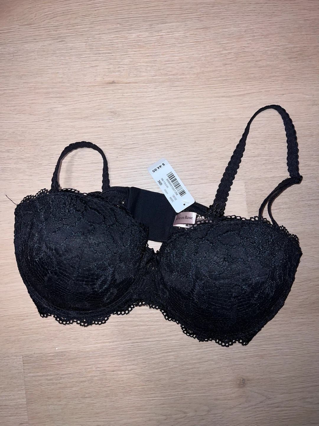 La Vie en Rose Black Bra