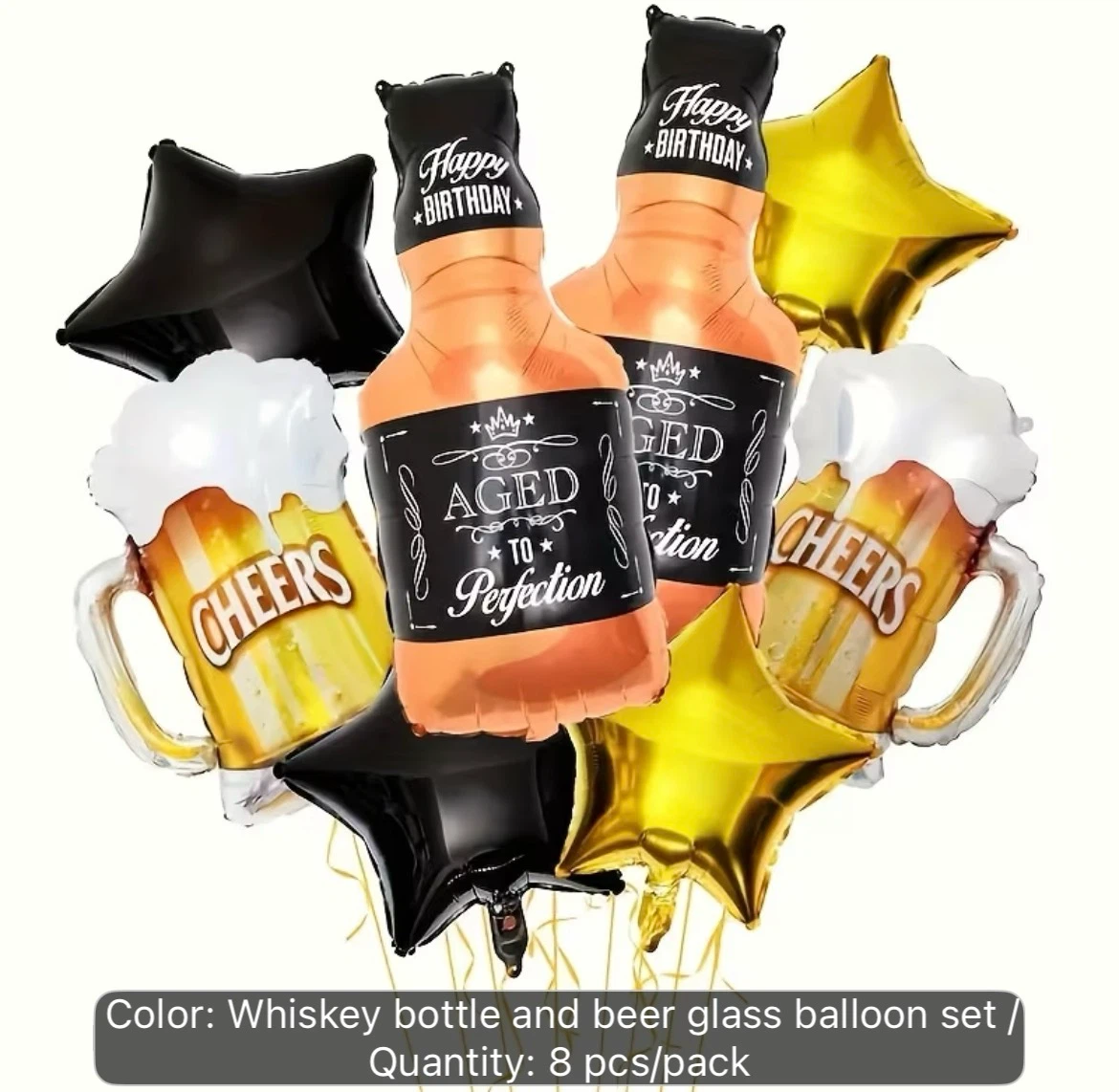 Extra Large size Aged to Perfection Birthday Balloon Set