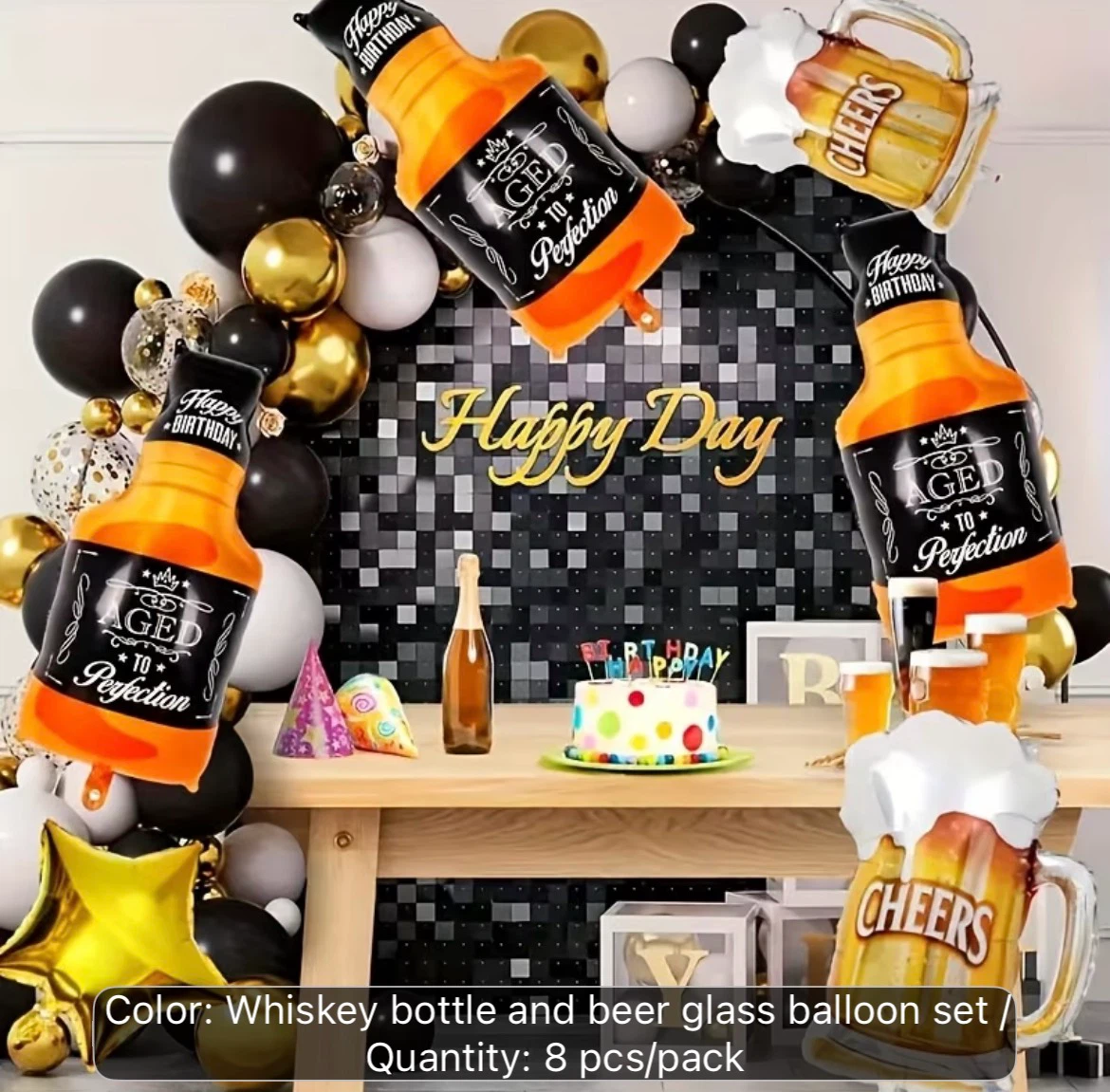 Extra Large size Aged to Perfection Birthday Balloon Set - photo 2