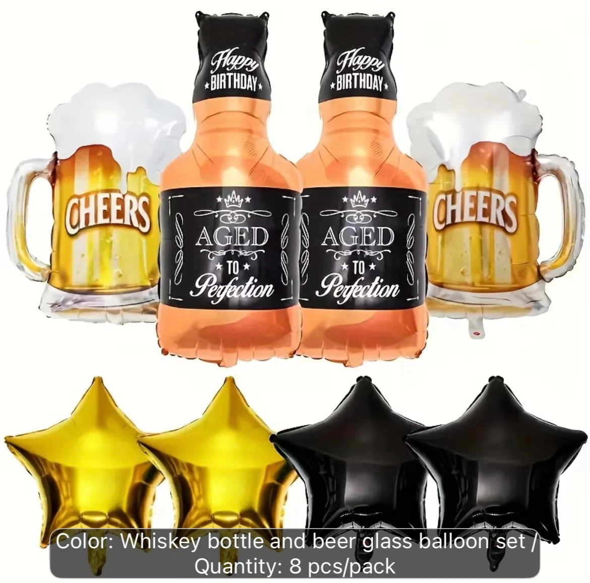 Extra Large size Aged to Perfection Birthday Balloon Set - photo 4