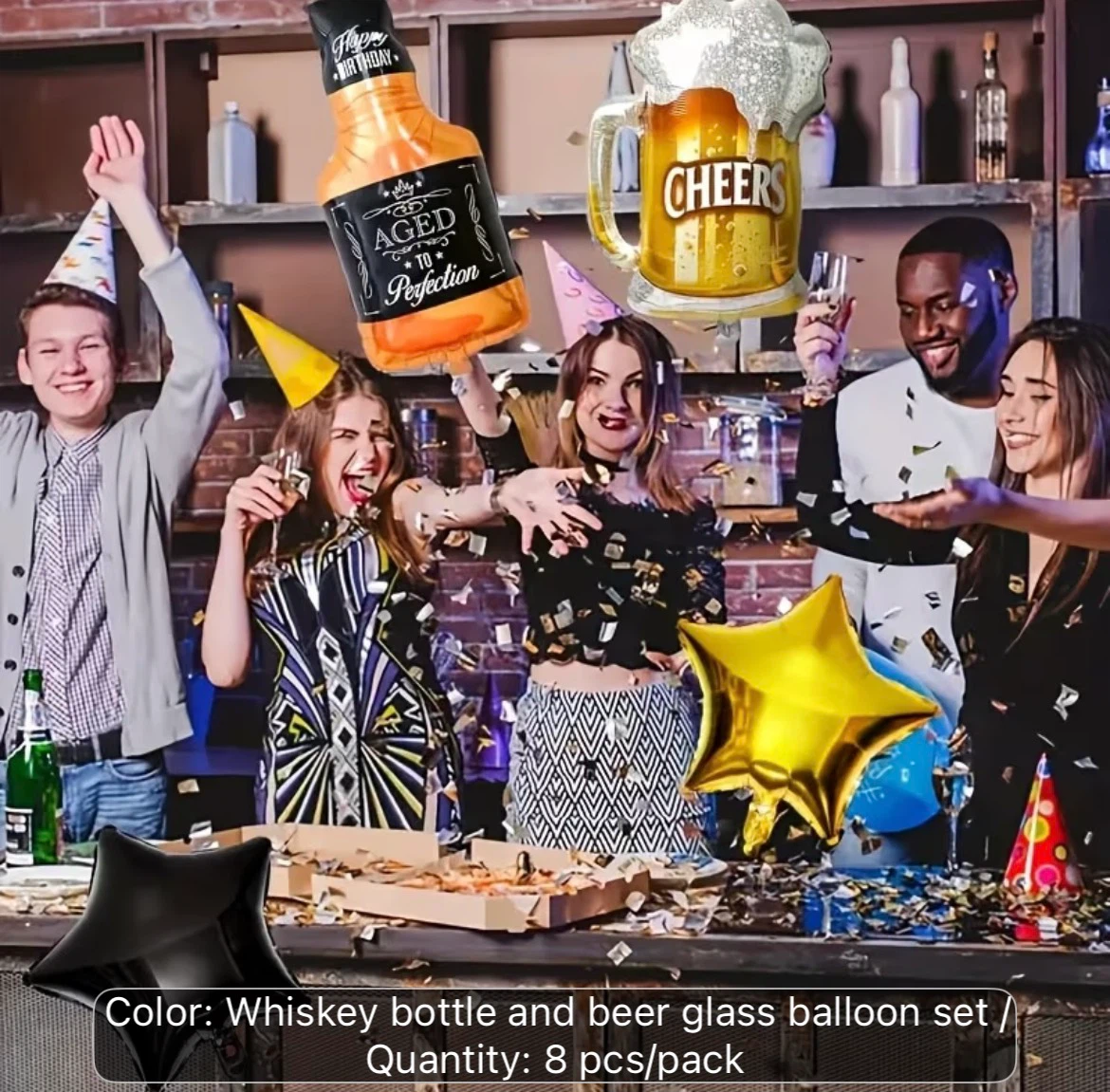 Extra Large size Aged to Perfection Birthday Balloon Set - photo 5