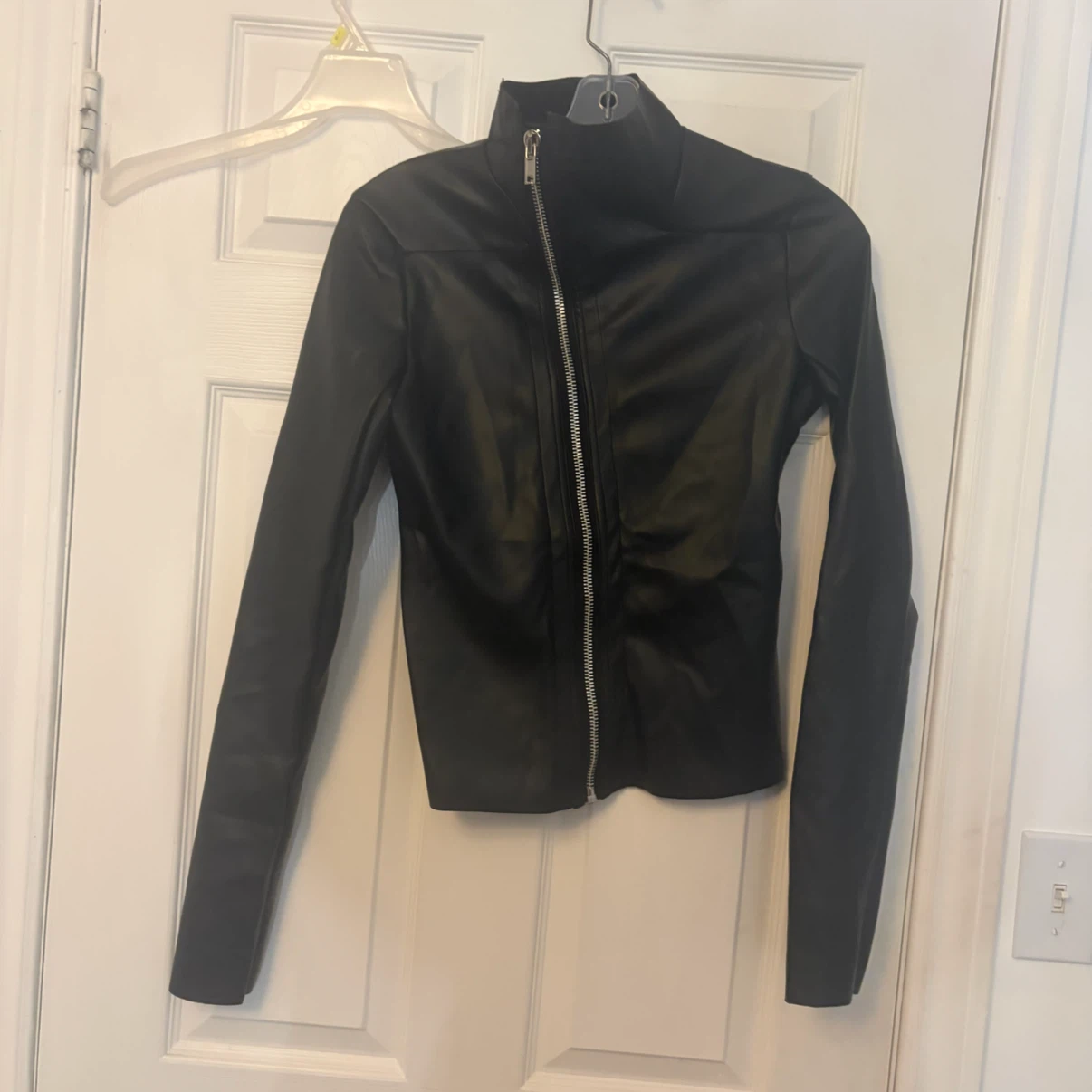 Black Faux Leather Jacket