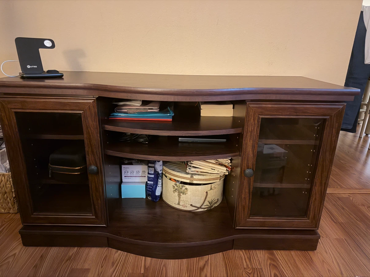 Dark Wood 47”  TV Stand