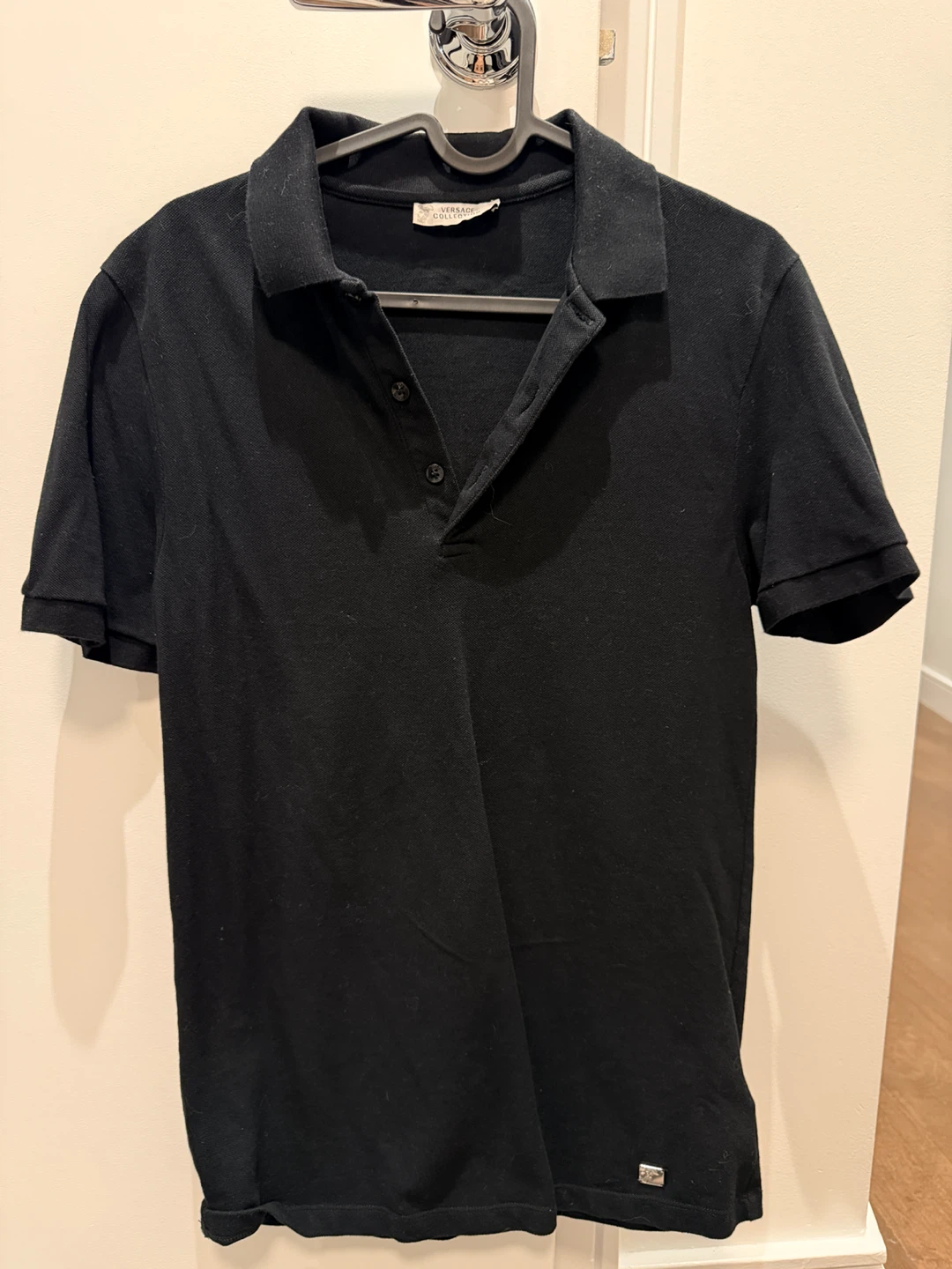 Versace Collection Black Polo Shirt - Small