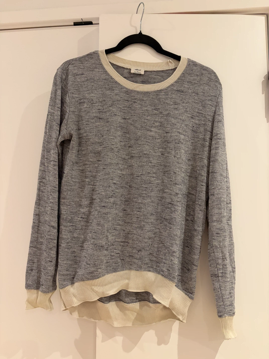 Wilfred Grey Marle Crewneck Sweater