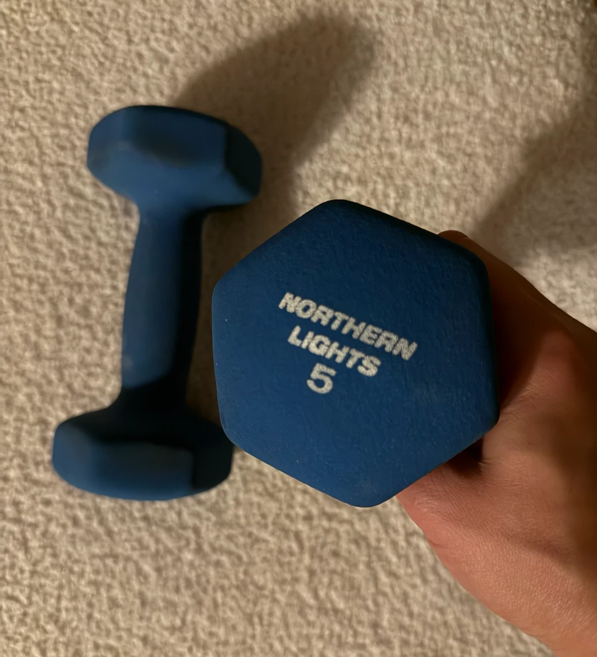 Pair of Northern Lights 5lb Dumbbells - photo 2