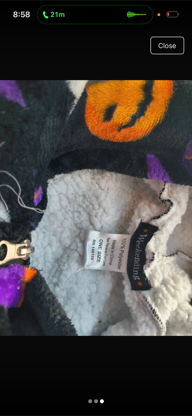 Weekending Halloween Fleece Zip-Up Hoodie - photo 3