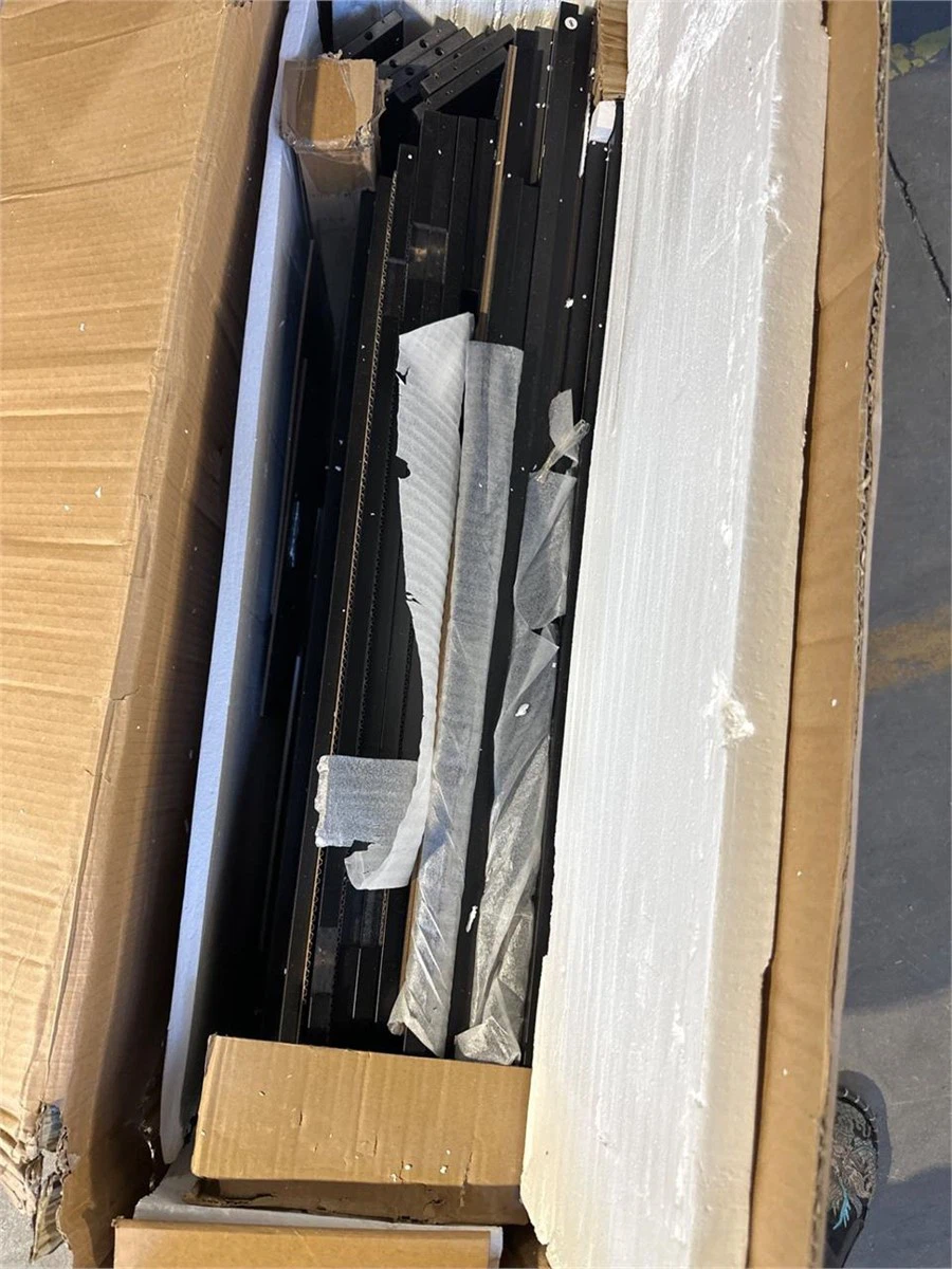 FUFU&GAGA Black 4-Shelf Bookcase with Doors BRAND NEW - photo 4
