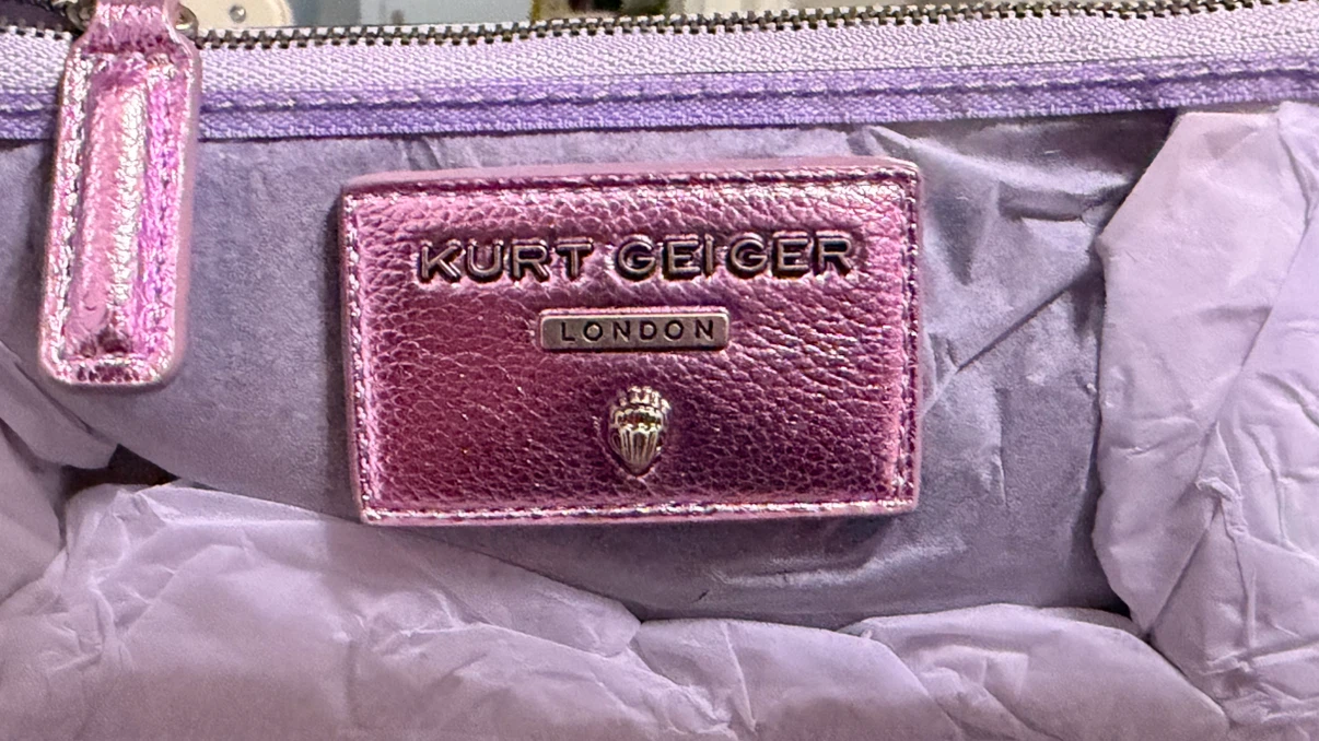 Kurt Geiger Highgate Wristlet Clear Lilac Purple - photo 5