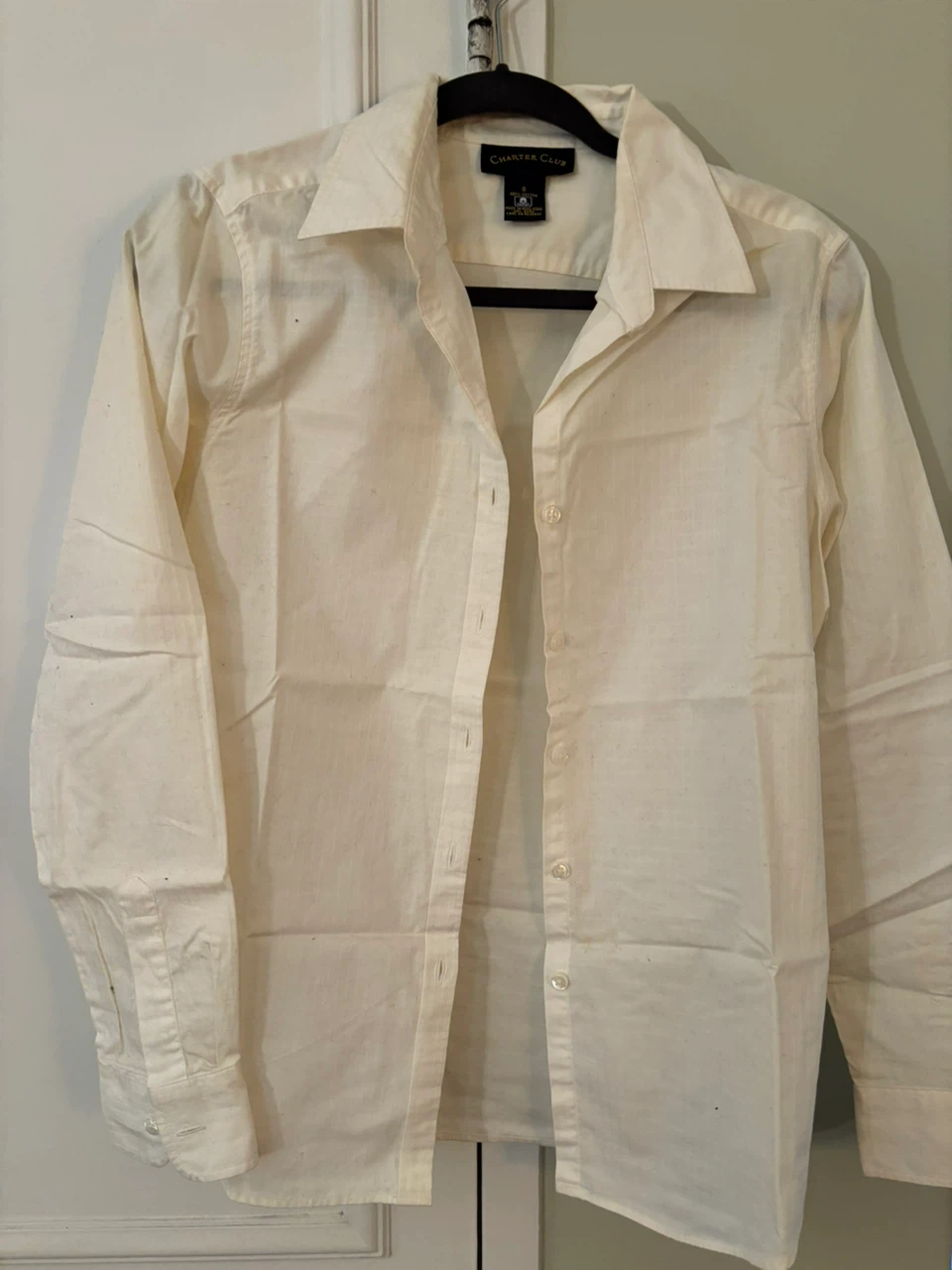 Charter Club Women's Cotton Button-Down Shirt Size 8