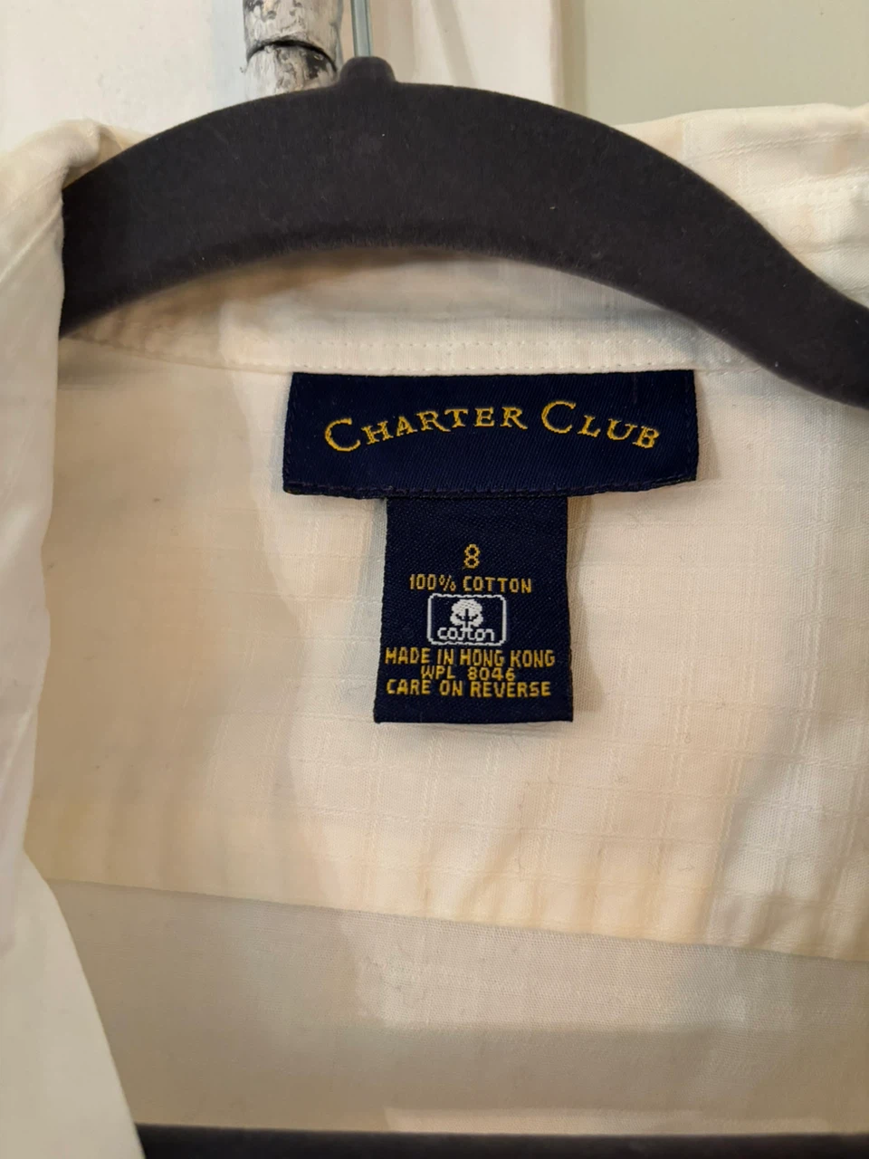 Charter Club Women's Cotton Button-Down Shirt Size 8 - photo 2