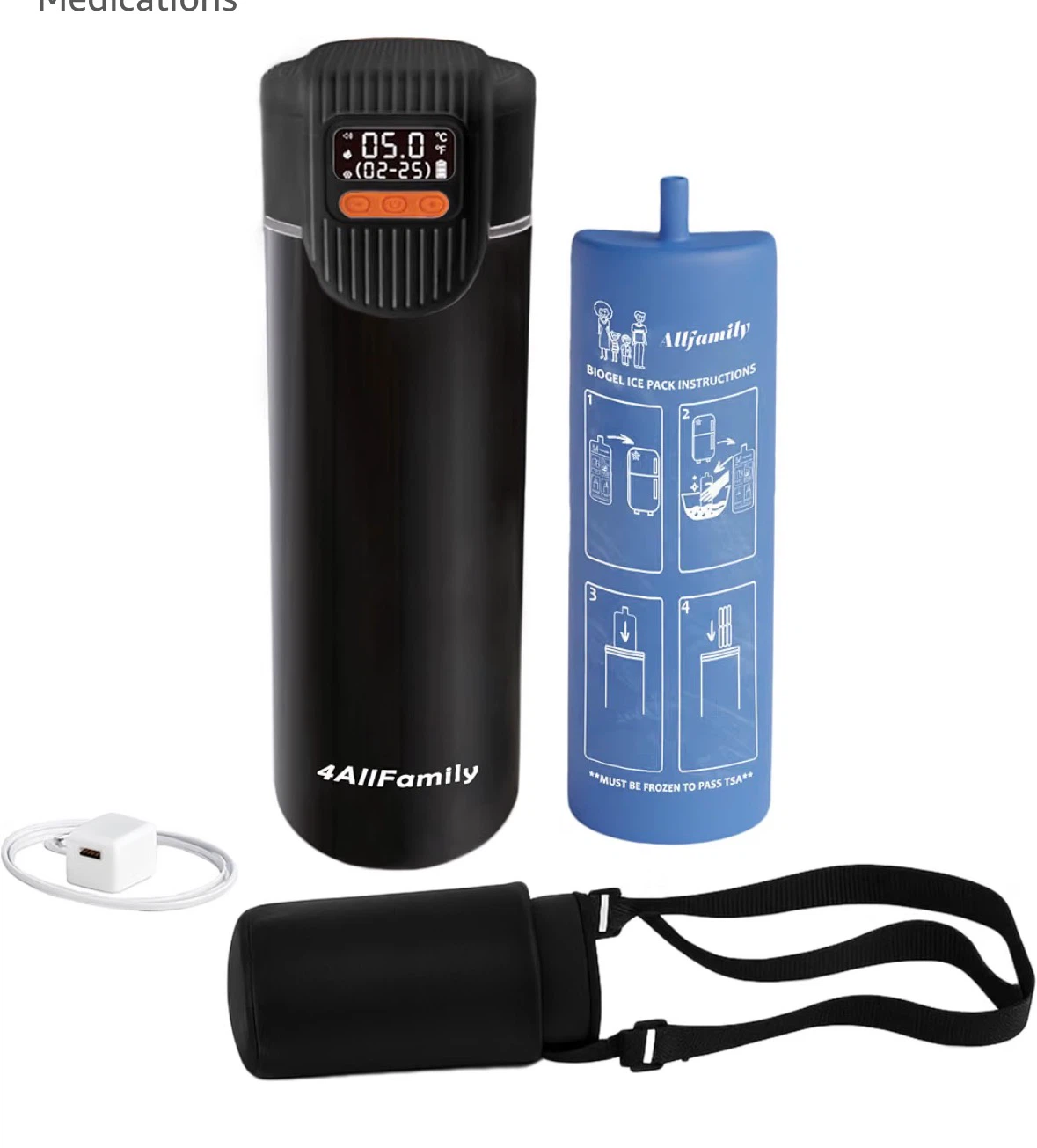 4AllFamily Portable Medication Cooler