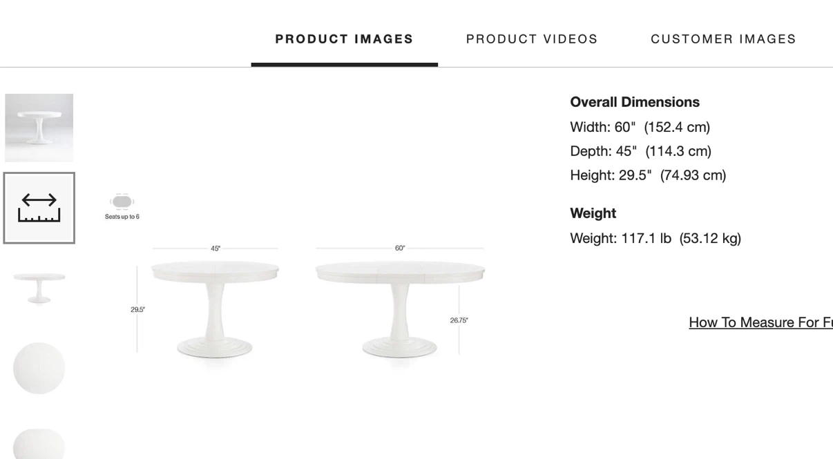 Crate & Barrel Extendable Dining Table - photo 5