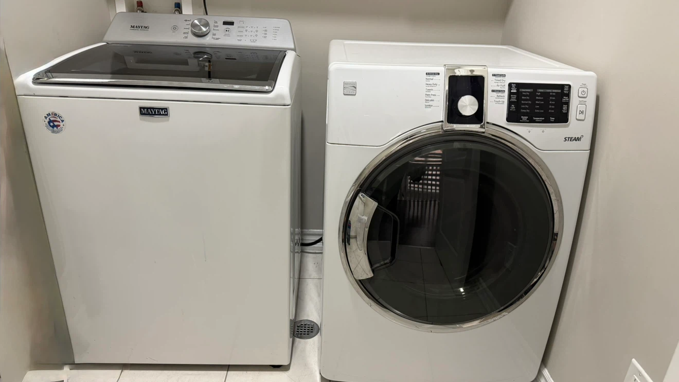Maytag Top-Load Washing Machine & Kenmore Dryer