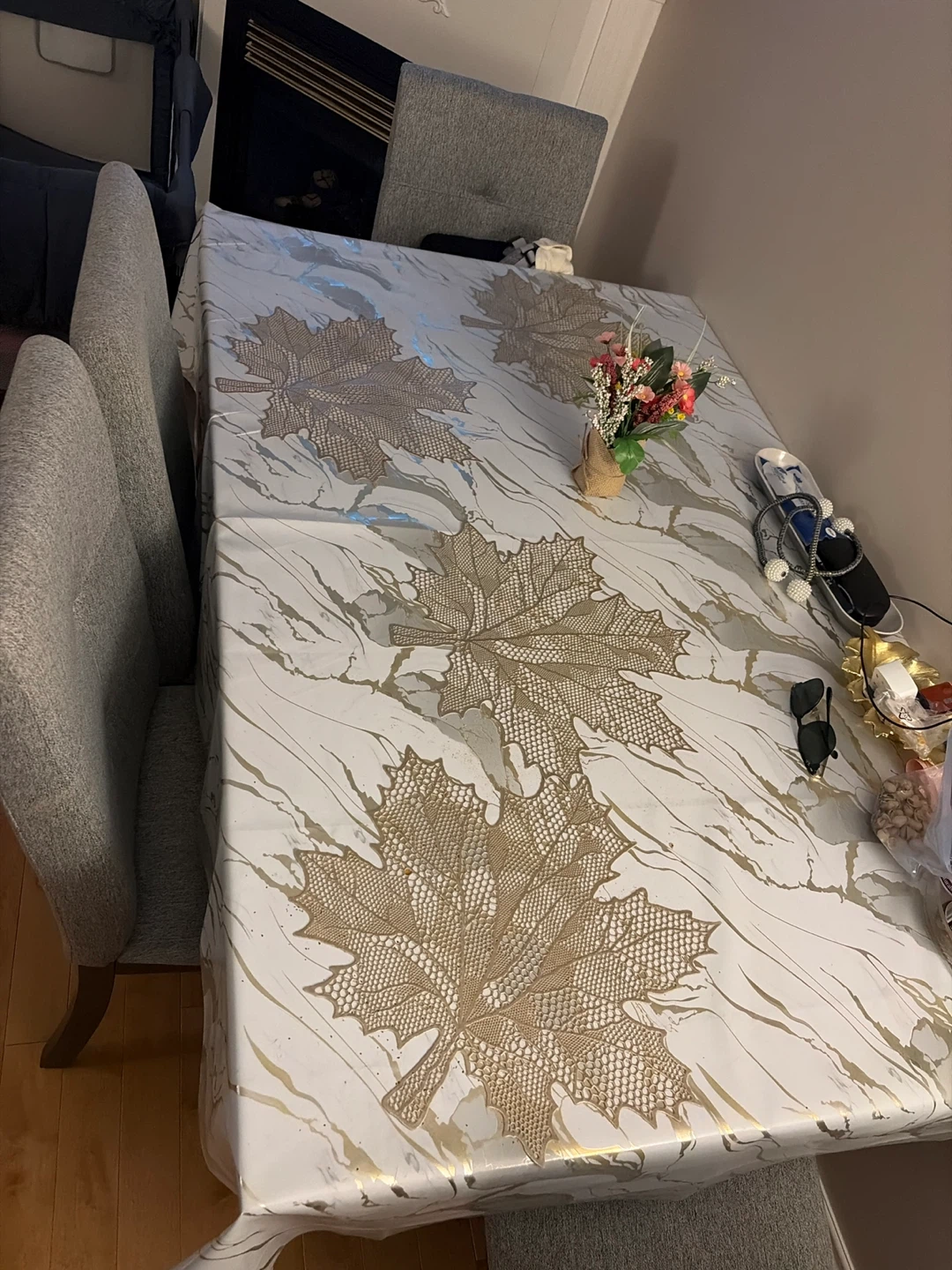 Wooden dining table