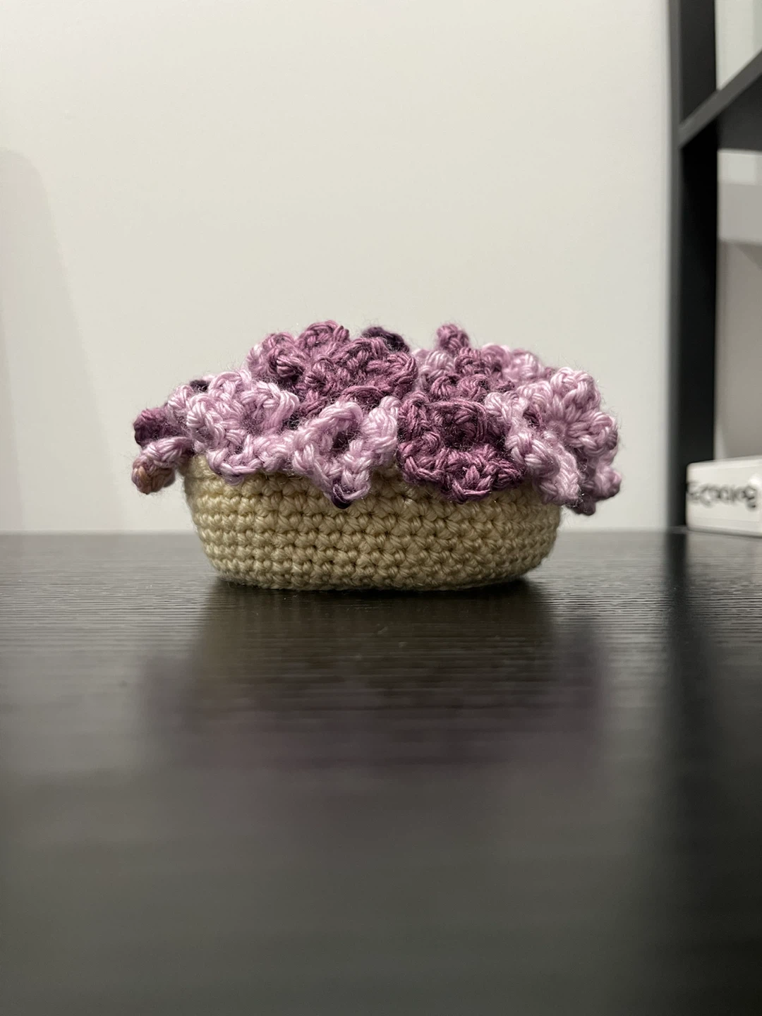 Hand-crocheted Set Flower basket Coasters.