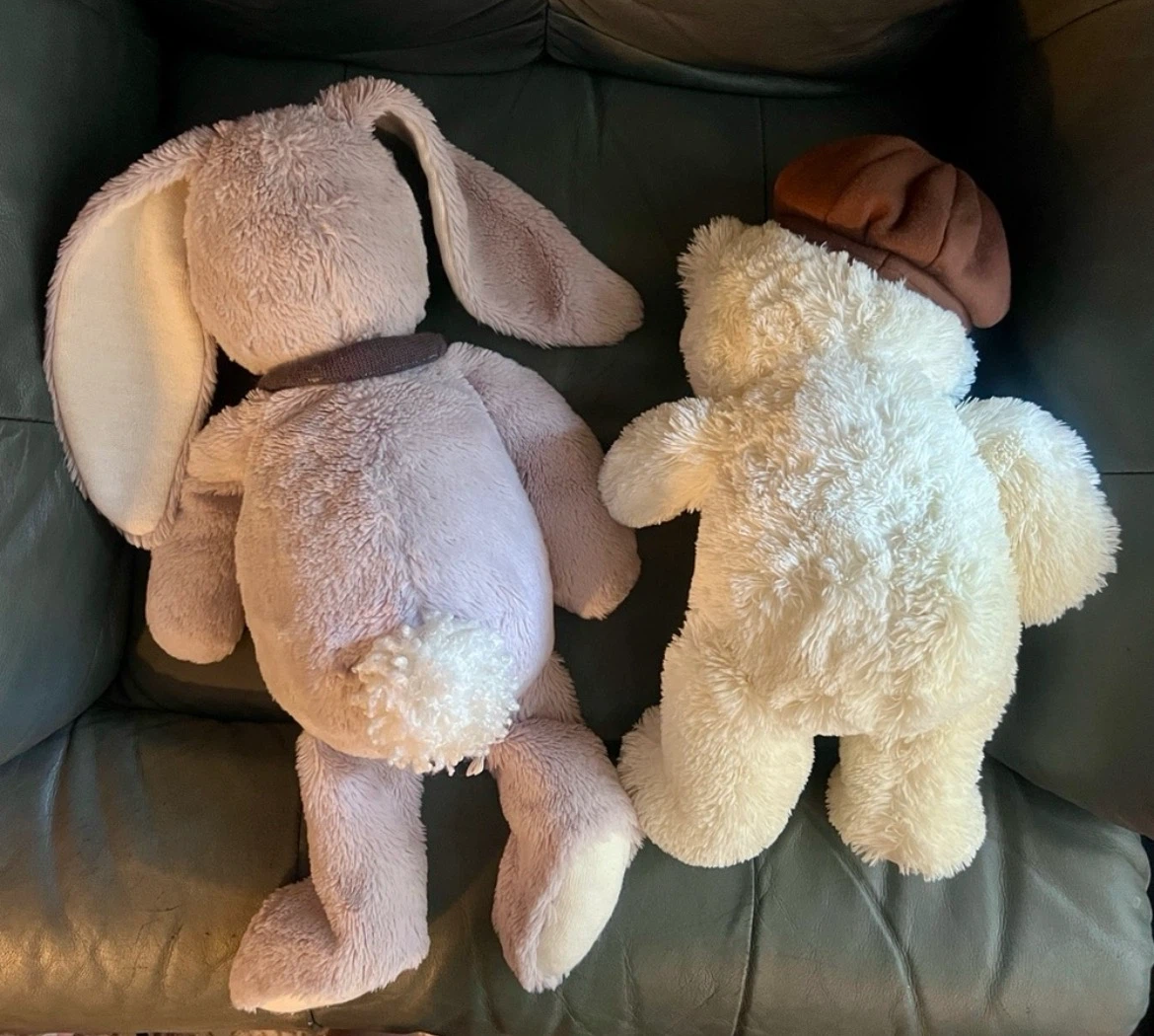 Hallmark Plush Bunny & Teddy Duo - Soft Plush Toys - photo 2
