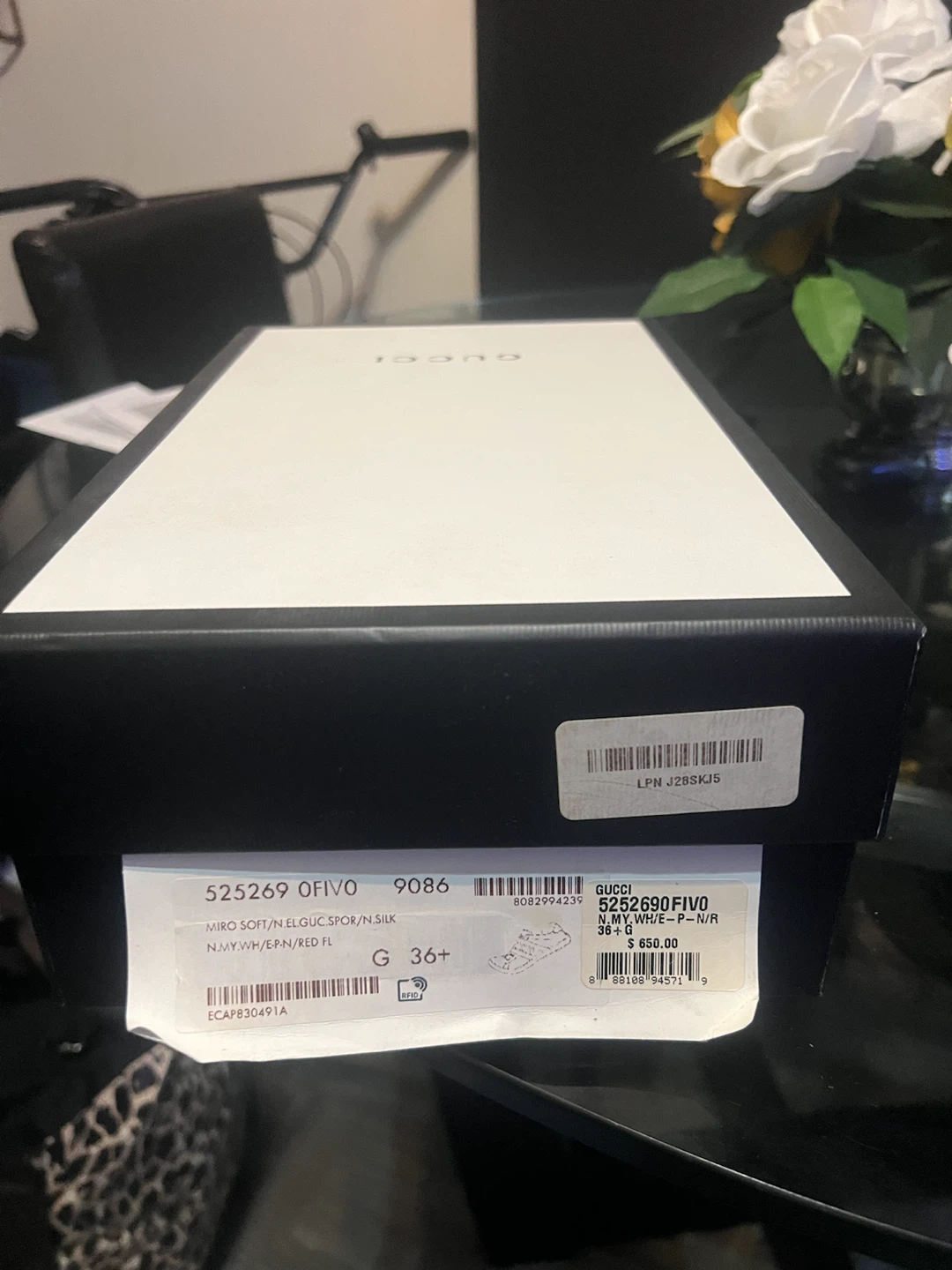 Gucci White Sneakers Size 36+ - photo 2