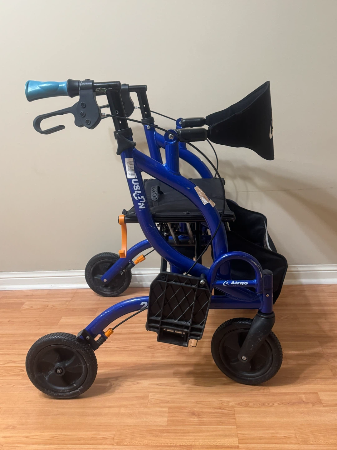 Airgo Fusion Side-Folding Rollator and Transport Chair - photo 3