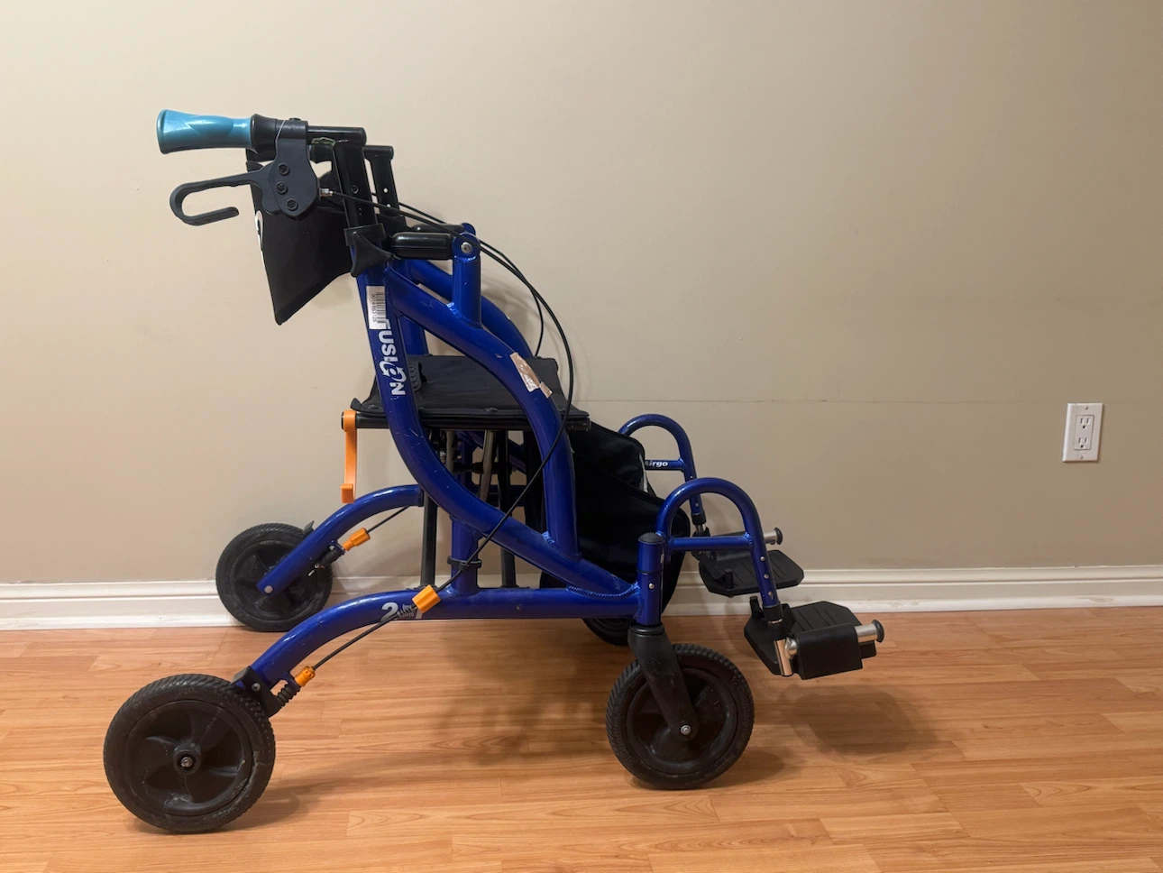 Airgo Fusion Side-Folding Rollator and Transport Chair - photo 4