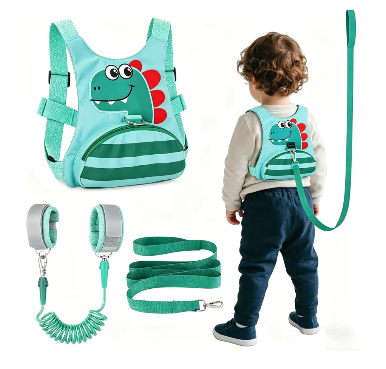 Toddler Dinosaur Safety Harness and Leash Set - photo 5
