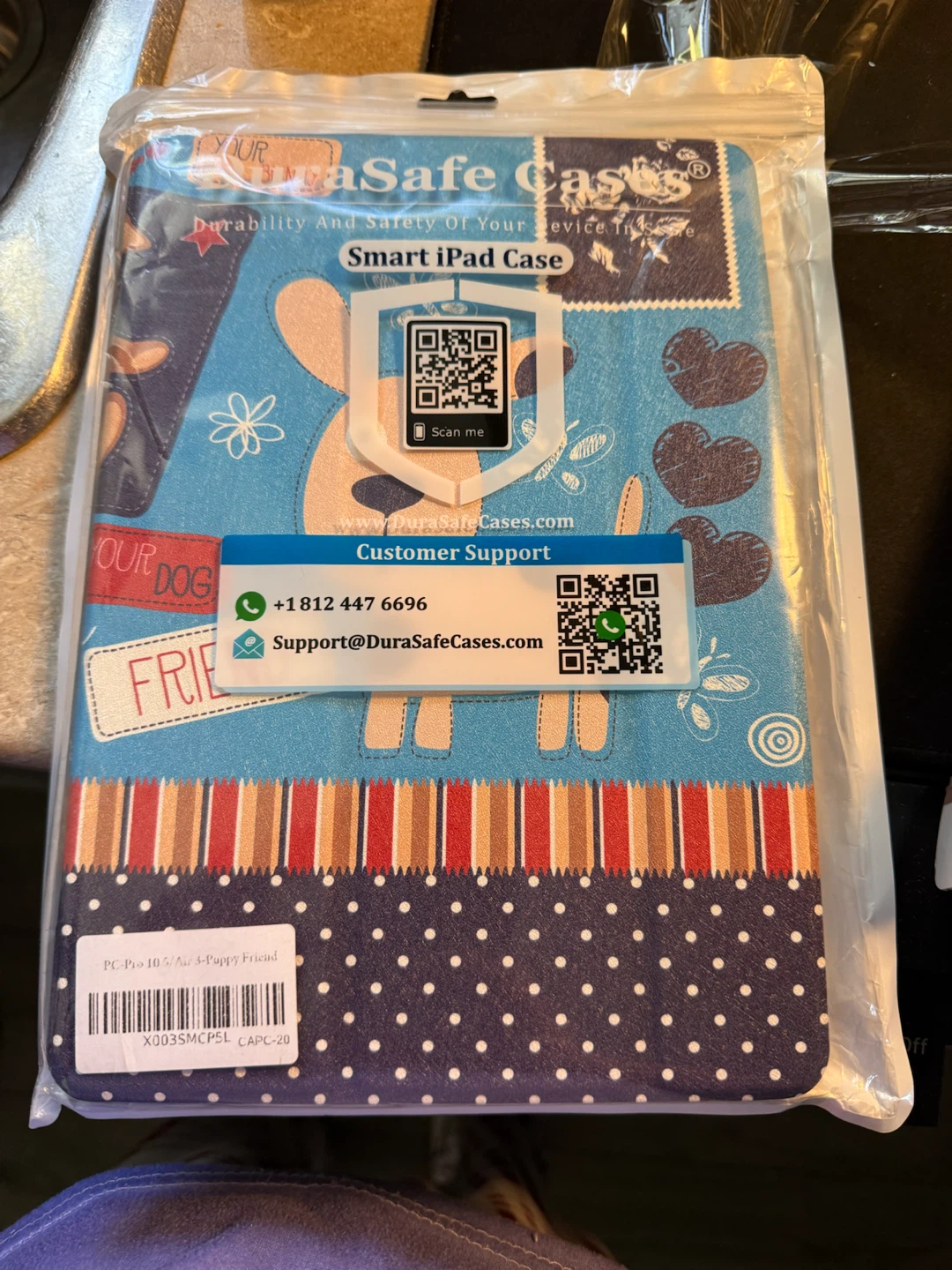 DuraSafe Smart iPad Case Puppy Friend