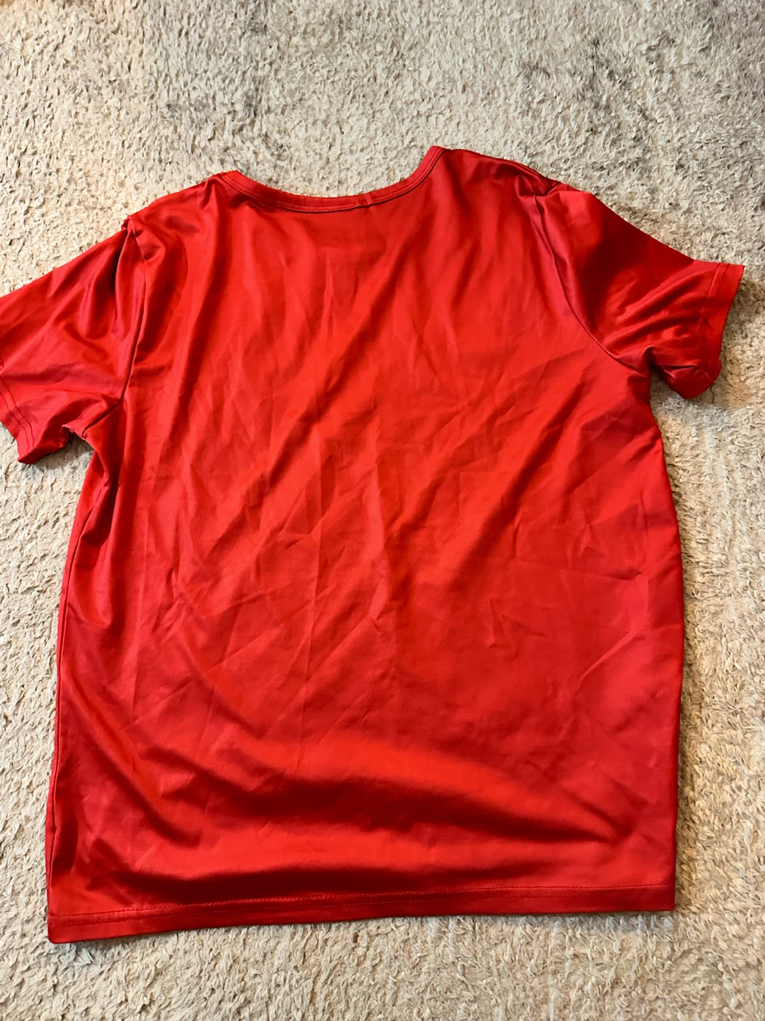 Graphic red t-shirt-  girl with cheetah prints and sunglasses - photo 2