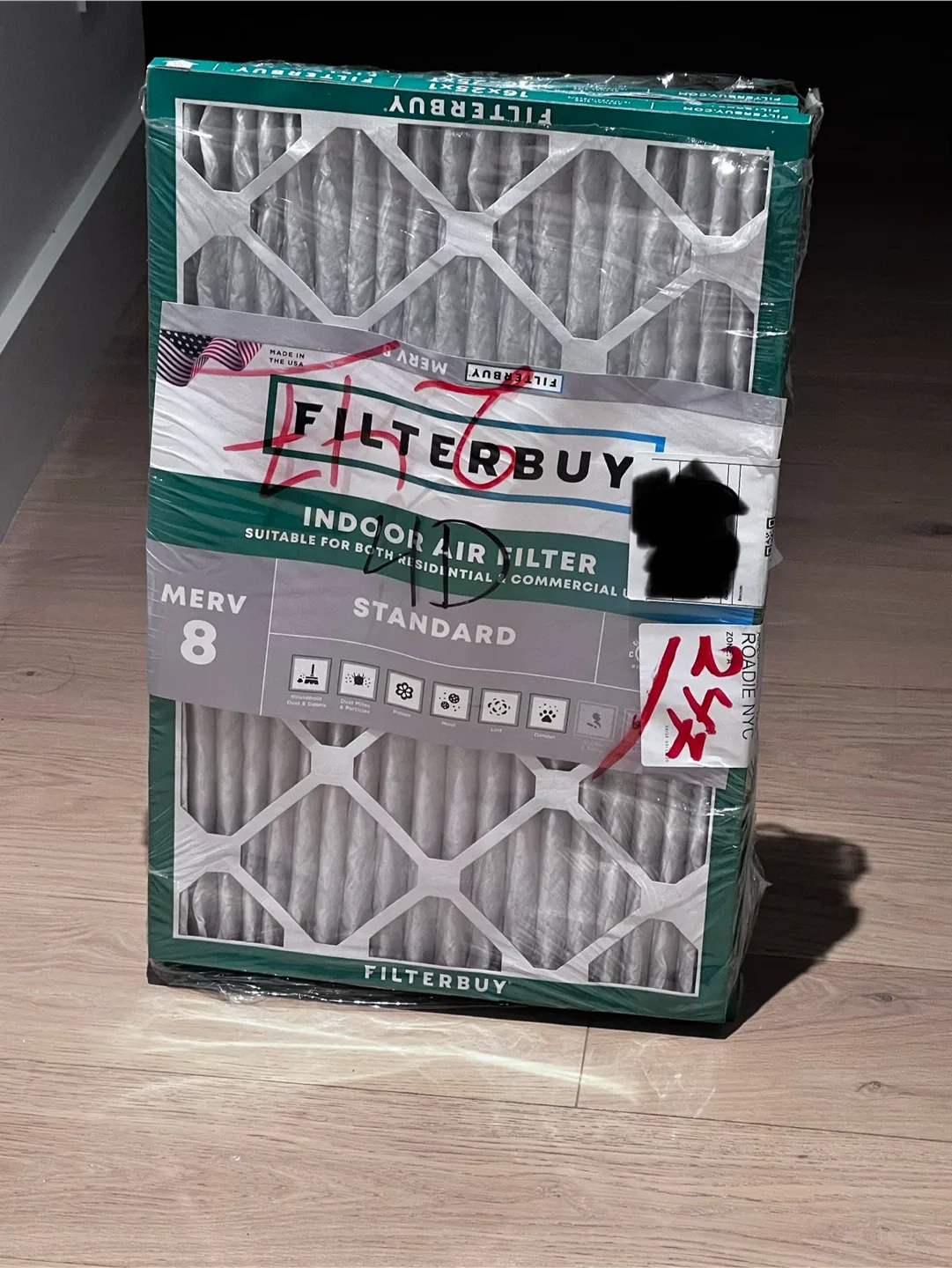 Filterbuy 16x25x1 MERV 8 Air Filters - photo 2