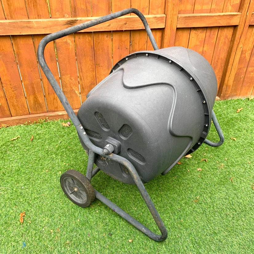 Rolling Compost Bin Garden Composter Outdoor Yard Tool