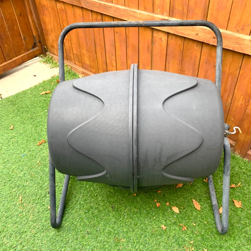Rolling Compost Bin Garden Composter Outdoor Yard Tool - photo 2