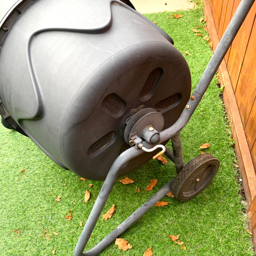 Rolling Compost Bin Garden Composter Outdoor Yard Tool - photo 4