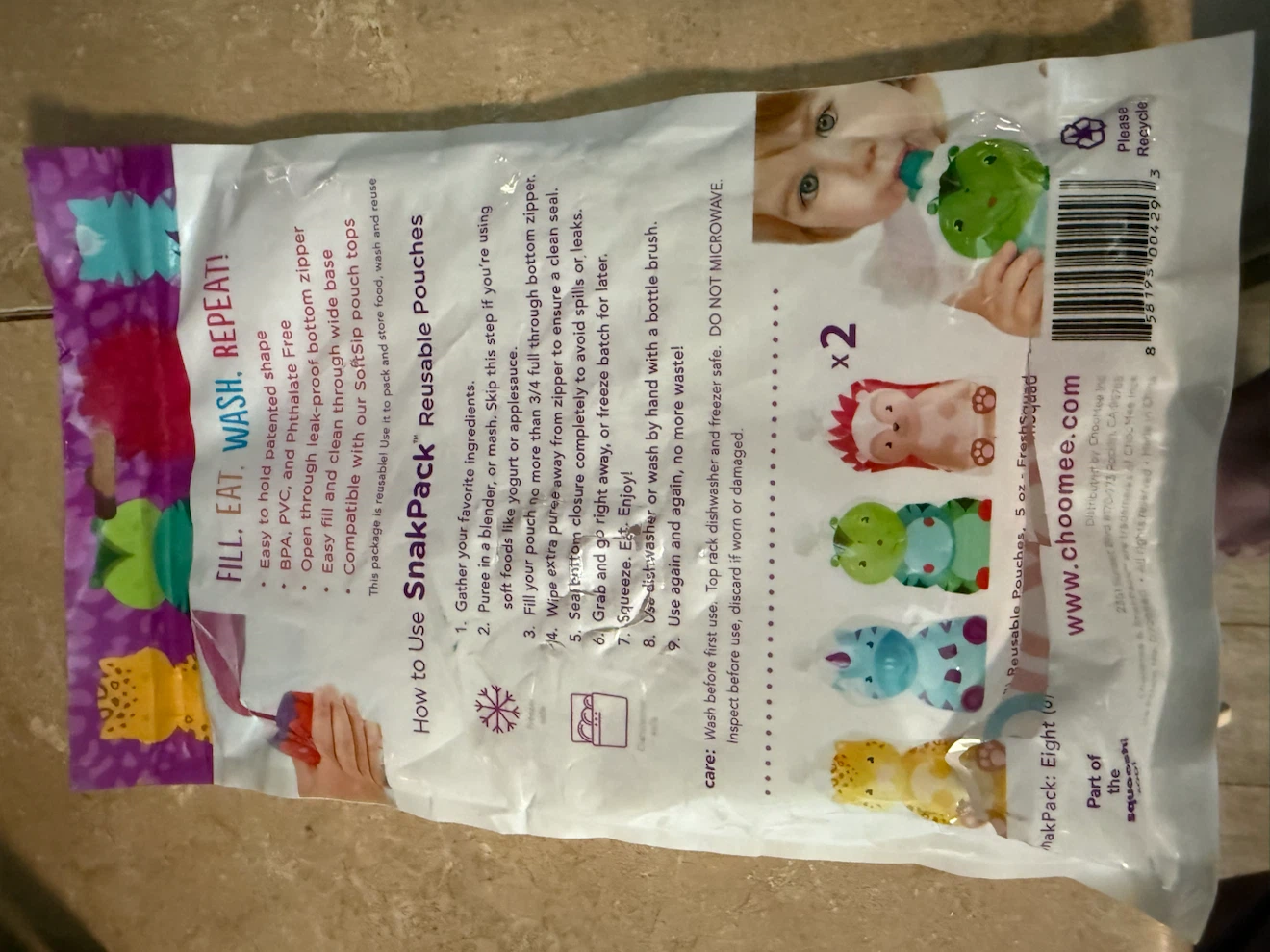 Choomee SnakPack Reusable Food Pouches - photo 3