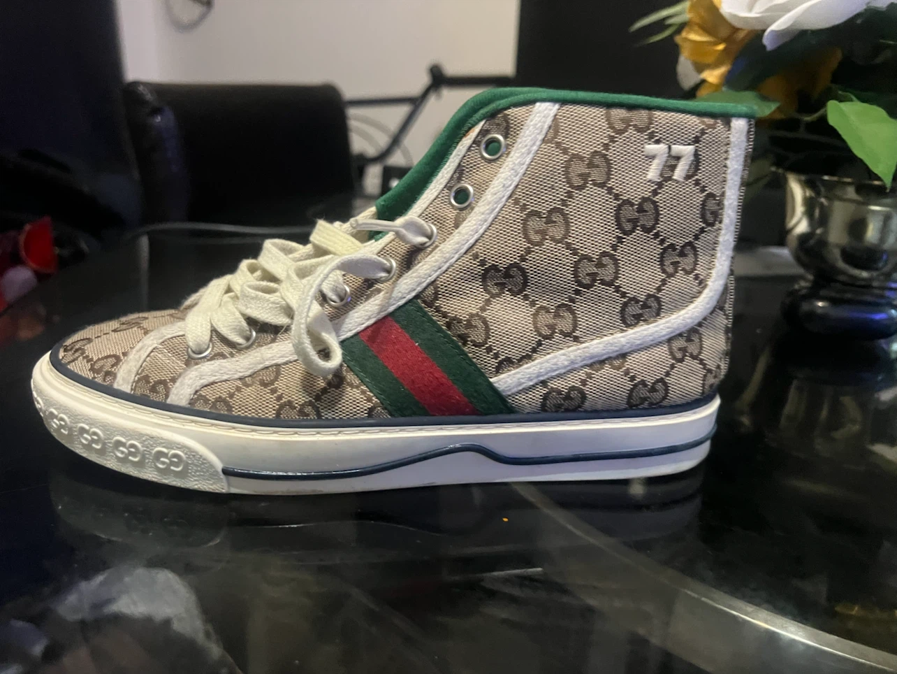 Gucci Tennis 1977 High Top Sneakers - photo 3