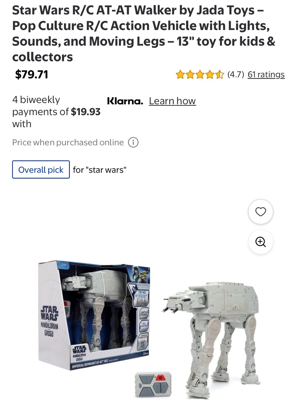Brand New Star Wars RC AT-AT Walker