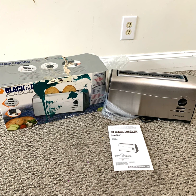 Long Slot Toaster Stainless Steel Wide Slot Kitchen Toaster