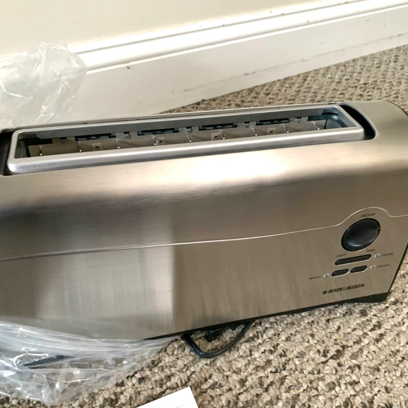 Long Slot Toaster Stainless Steel Wide Slot Kitchen Toaster - photo 2