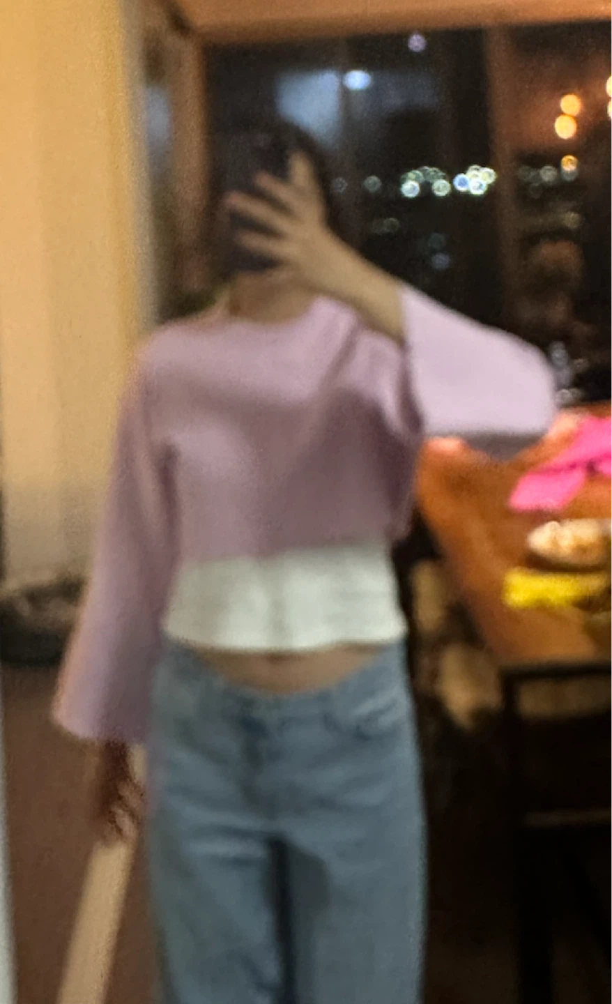Light Pink Cropped Sweater - photo 3